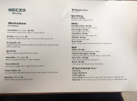 Necio Mexican Kitchen menu