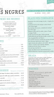 Hostal Ses Negres menu