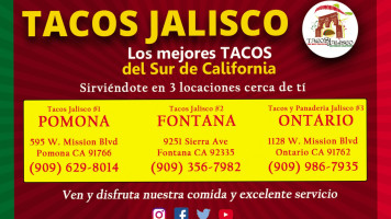 Tacos Jalisco y Panaderia #3 menu
