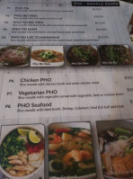 Pho Au Lac menu