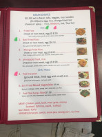 Asian Taste Thai menu