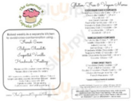 The Gourmet Cupcake Shoppe menu