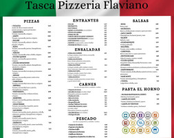 Pizzería Flaviano menu