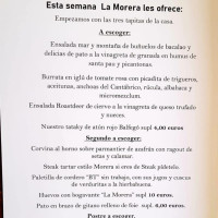 La Morera menu
