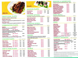 L&l Hawaiian Barbecue menu