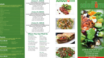 Saladfarm Woodland Hills menu
