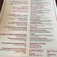 Anthony's Coal Fired Pizza Wings menu