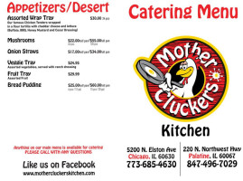Mother Cluckers Kitchen menu
