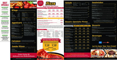 Rosati's Pizza And Sports menu