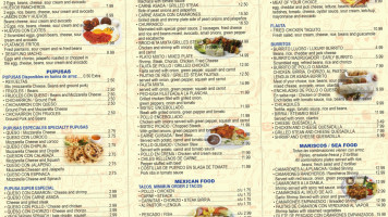 Salvimex110 Restaurant Bar menu