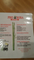 Panda Pho And Boba House menu