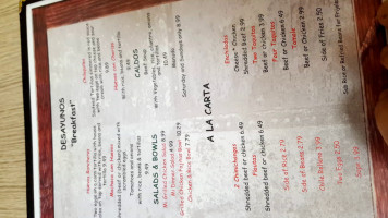 Mi Burrito Mexican Grill menu