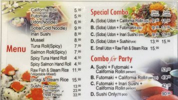 Han Nam Udon Sushi menu