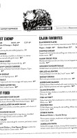 Razzoo's Cajun Cafe menu