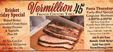 Vermillion 45 food
