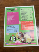 Qq Thai Ice Cream And Crepes menu
