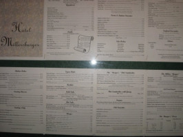 Millersburger menu