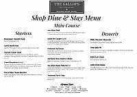 The Gallops Bar Restaurant menu