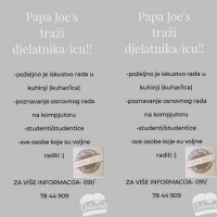 Papa Joe's Bistro menu