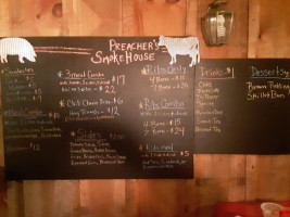 Preacher's Smokehouse menu