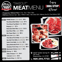 Bbq Stop menu