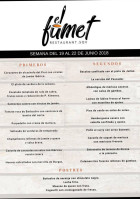 El Fumet De Sant Quirze menu