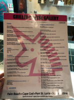 The Grilled Cheese Gallery menu