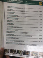 San Alejo menu