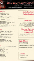 Eddie's Southern Style Bbq Catering menu