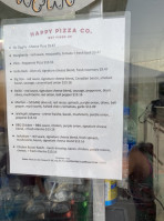 Happy Pizza Company menu