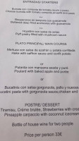 El Casón Restaurante Y Bar menu