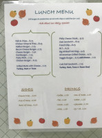 Ocean Shores Community Club menu