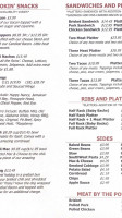 Tee Dawgs Bbq menu