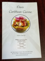 Oasis Caribbean Cuisine inside