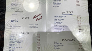 The Caribbean Flavor menu