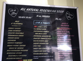 The Gourmet Soup Kitchen menu