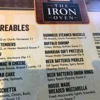 The Iron Oven menu