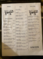 Union Kitchen menu