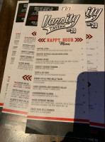 Varsity Tavern menu