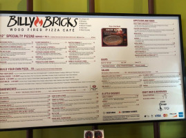 Bricks Wood Fired Pizza menu