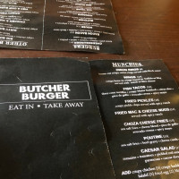 Butcher Burger Bethel menu