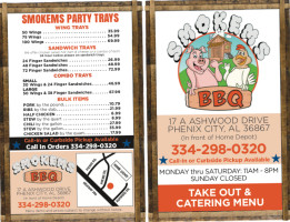 Smokems Bbq menu
