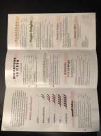 Tribos Peri Peri menu