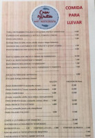 Casa Walter menu