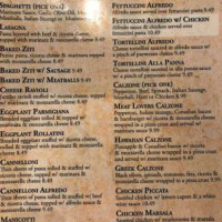 Venezia Italian menu