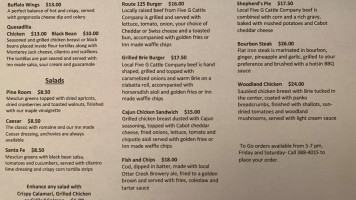 The Waybury Inn menu