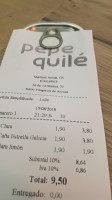 Pepe Quile menu