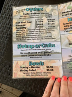 Lynn’s Quality Oysters menu