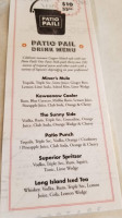 Gino's Cocktail Lounge menu