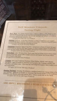 Wolf Mountain Vineyards menu